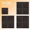 27 pcs Interlocking Deck Tiles Plastic Waterproof Outdoor Flooring 12" x 12"