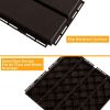 27 pcs Interlocking Deck Tiles Plastic Waterproof Outdoor Flooring 12" x 12"